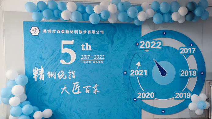 热烈祝贺腾博会新材成立五周年 热烈祝贺腾博会新材成立五周年